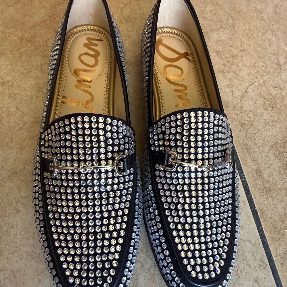 Sam Edelman Loraine Rhinestones Loafers SZ 7.5M. Original. $150
